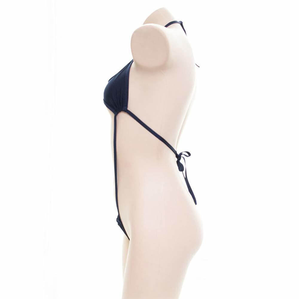 Sexy Cut Out Micro Monokini One Piece - Ghoul RIP
