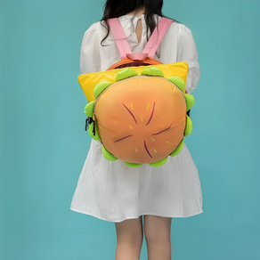 Colorful Cute Cheeseburger High Capacity Backpack
