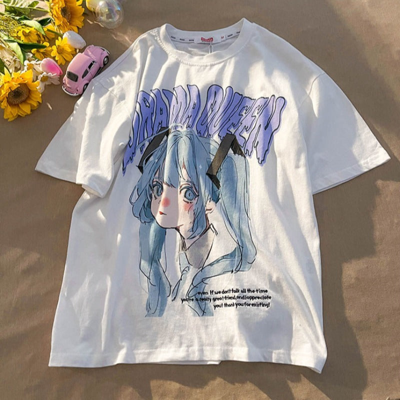 Anime Inspired 'Drama Queen' Graphic Tee - Ghoul RIP