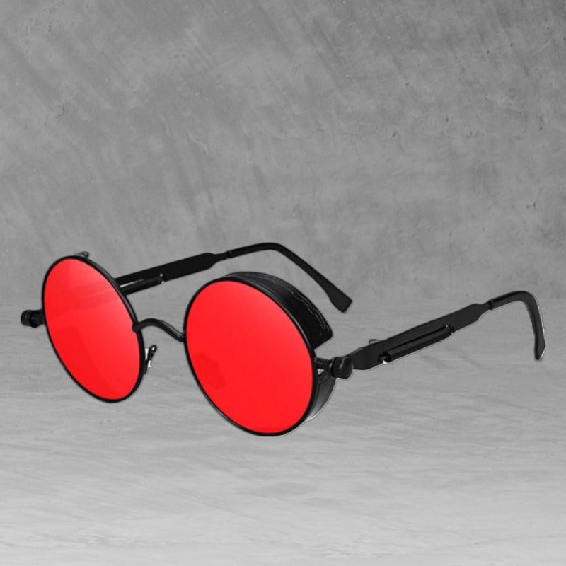 Circular Frame Round Sunglasses - Ghoul RIP