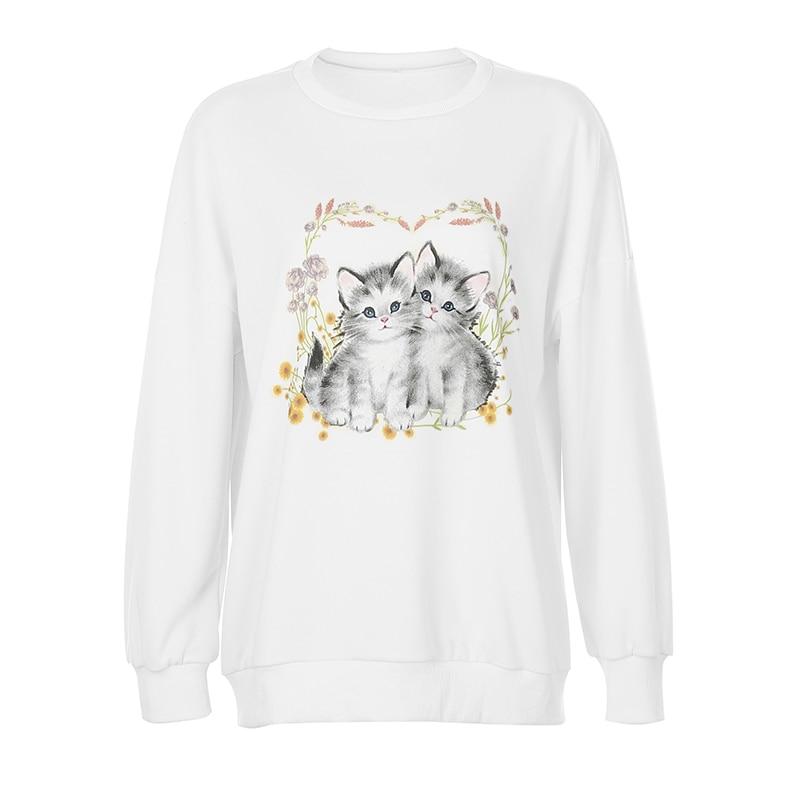 Cute Vintage Look Kitten Sweatshirt - Ghoul RIP
