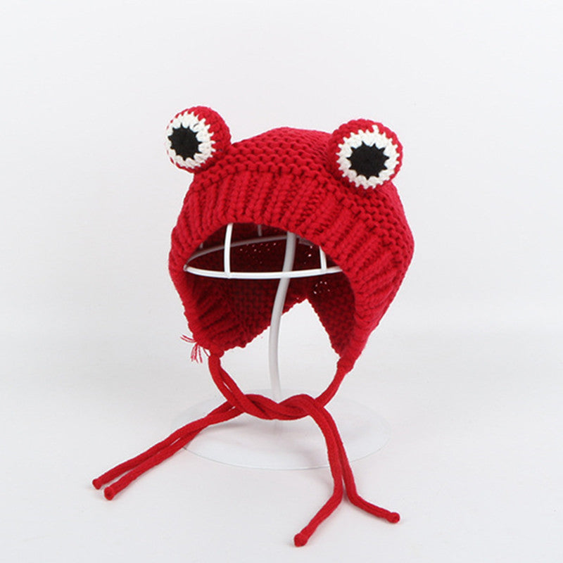 Frog Design Knitted Beanie - Ghoul RIP