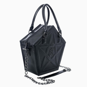 Gothic Pentagram Faux Leather Purse - Ghoul RIP