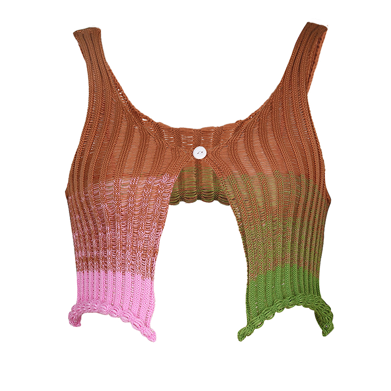 High Vibrations Knitted Cami - Ghoul RIP
