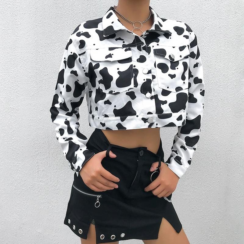 Home On The Range Cropped Jacket - Ghoul RIP