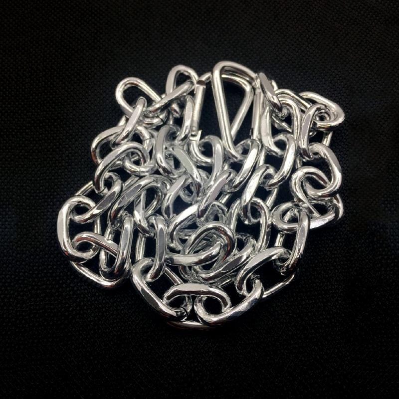 Large Link Silver Belt Loop Chain - Ghoul RIP