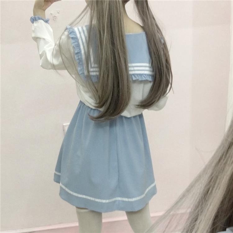 Little Blue Sailor Dress - Ghoul RIP