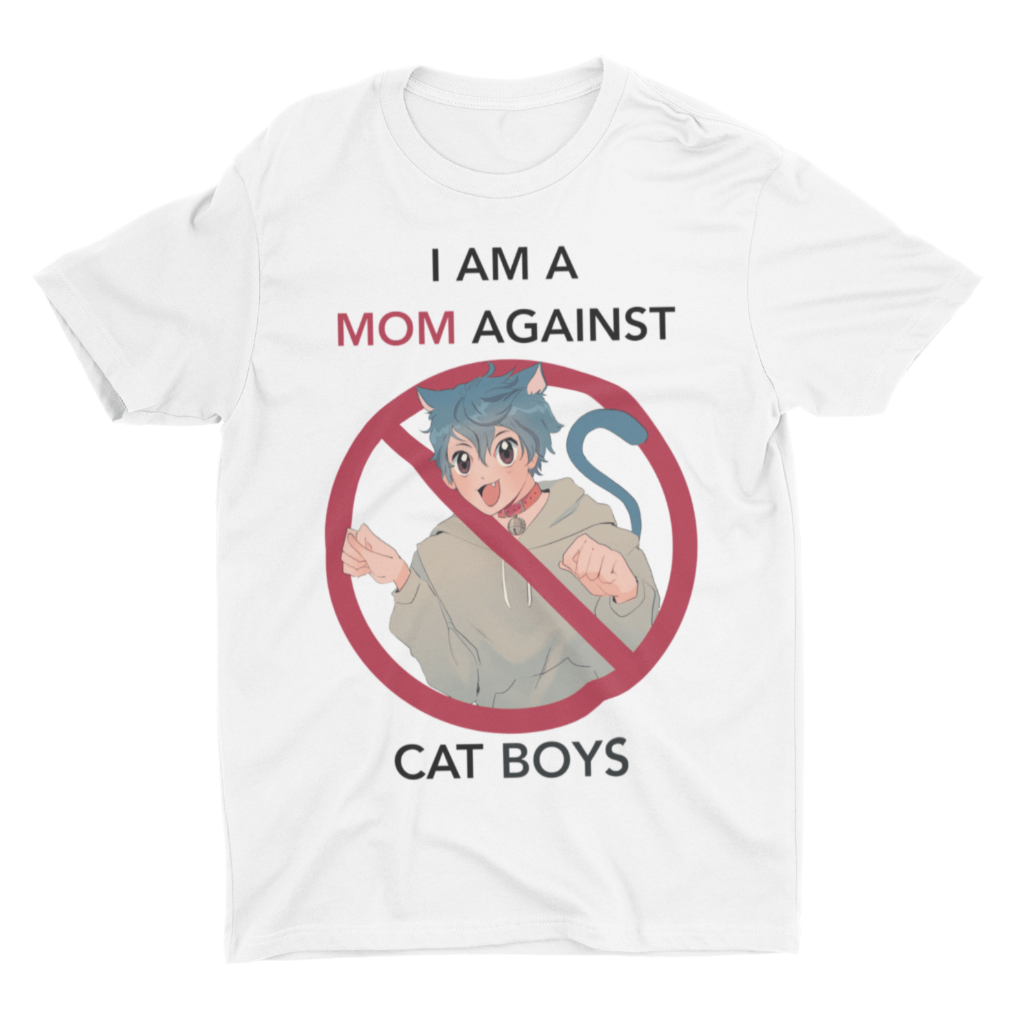 Mom Against Cat Boys Graphic Tee - Ghoul RIP