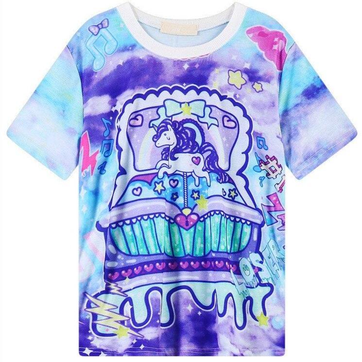Nap Time Unicorn Graphic Tee - Ghoul RIP