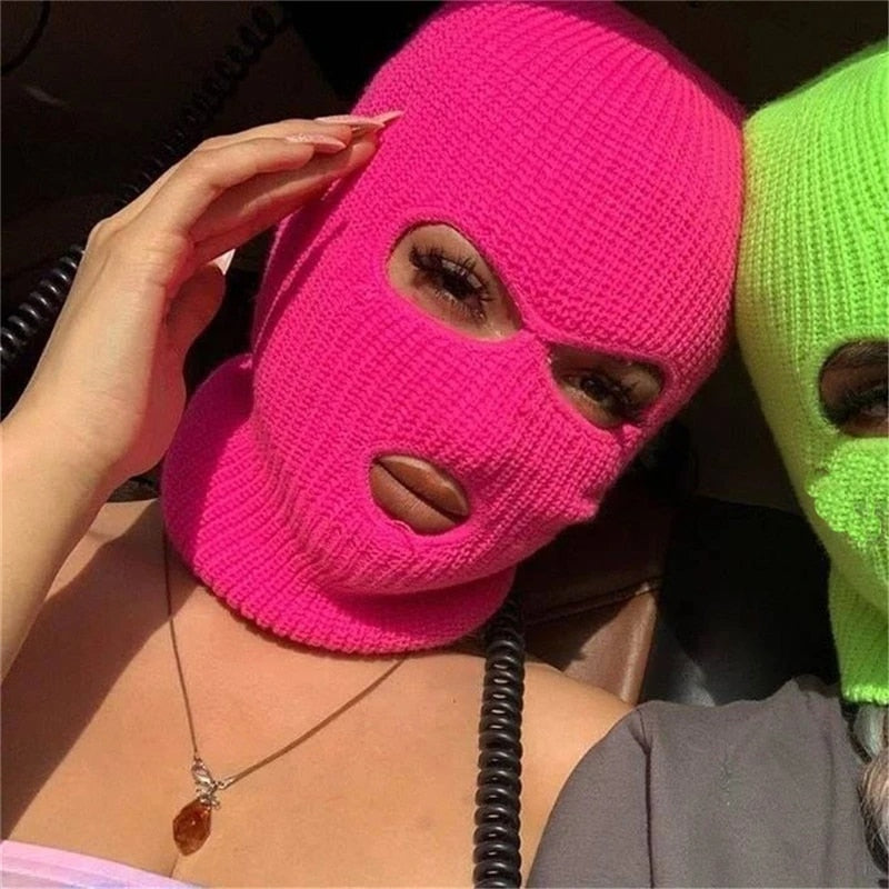 Neon Color Ski Mask - Ghoul RIP