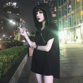 Neophyte Hoodie Dress - Ghoul RIP