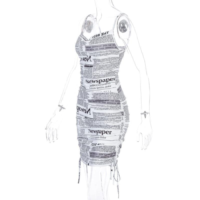Paper Route Mini Dress - Ghoul RIP