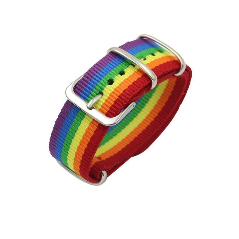 Rainbow Adjustable Wristband Bracelet - Ghoul RIP