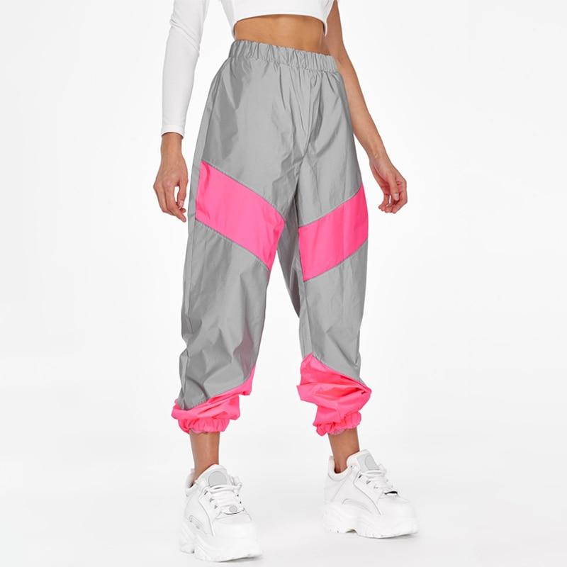 Reflective Color Block Track Pants - Ghoul RIP