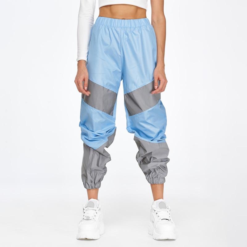 Reflective Color Block Track Pants - Ghoul RIP