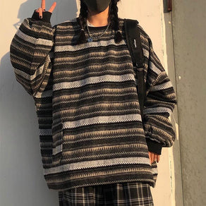 Retro Grandpa Grunge Sweater - Ghoul RIP