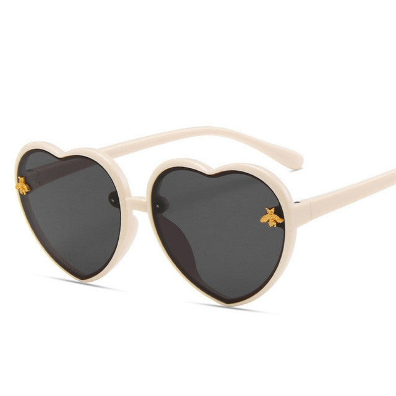 Retro Heart Shaped Sunglasses - Ghoul RIP