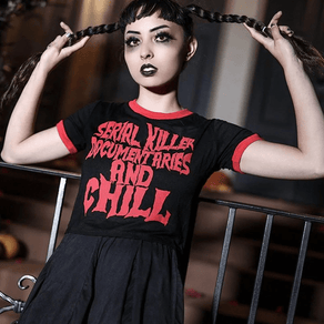 Serial Killer Documentaries And Chill Crop Top - Ghoul RIP