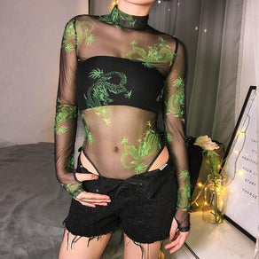 Serpent In The Sky Bodysuit - Ghoul RIP