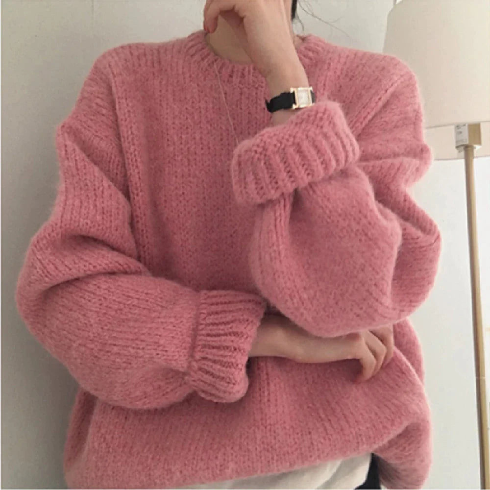 Super Soft Pink Knit Pullover - Ghoul RIP