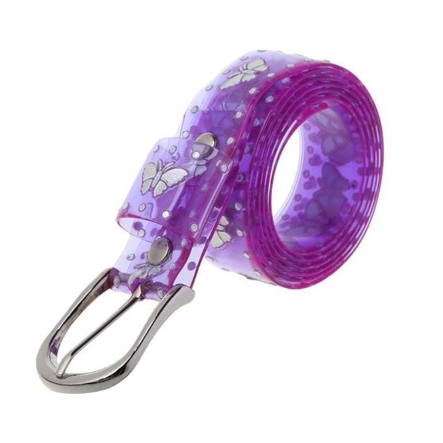 Translucent PVC Butterfly Belt - Ghoul RIP