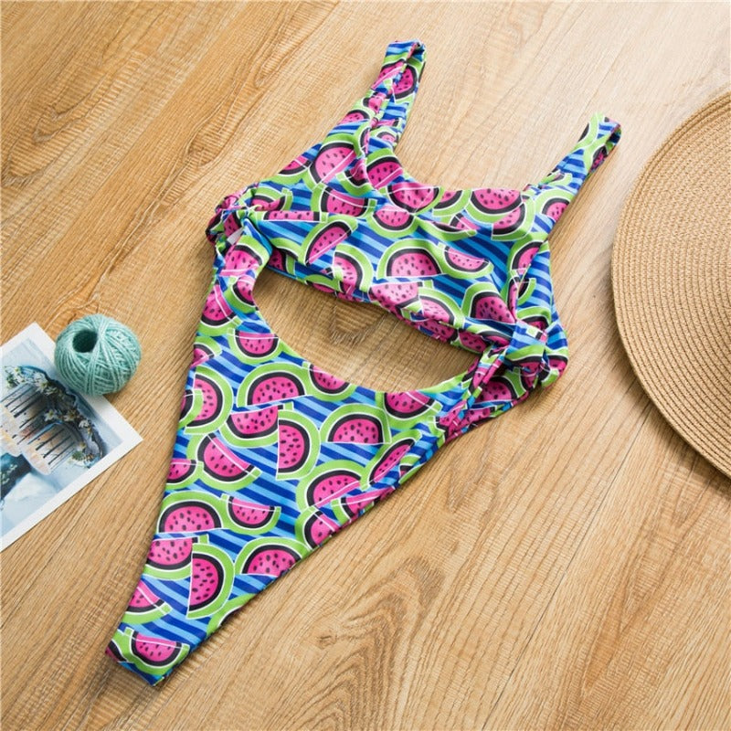Watermelon Sugar Cut Out Swimsuit - Ghoul RIP