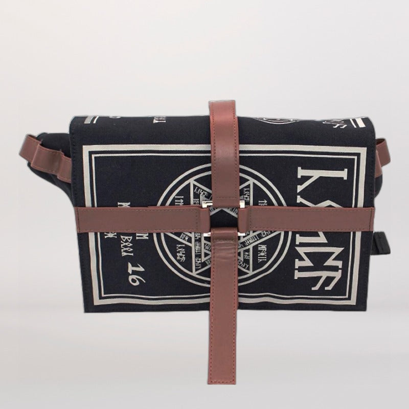 Witchy Grimoire Book Shaped Crossbody Bag - Ghoul RIP